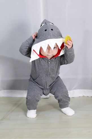 YOUNGER TREE Baby Boys Girls Cotton Rompers Long-Sleeve Jumpsuit Bodysuit Fall Winter Clothes for 0-24 Months Infant in Saudi Arabia