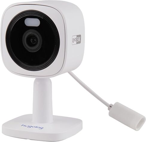 Hugolog Security Cameras Outdoor, Cameras for Home Security Indoor Camera, Color Night Vision, Spotlight, 2-Way Audio, US Cloud & Local Storage, White in Kuwait