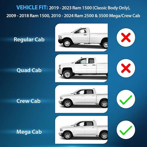 Nilight in Channel Rain Guards for Dodge Ram 1500 2009 2010 2011 2012 2013 2014 2015 2016 2017 2018 Quad Cab,Original Window Deflectors, Vent Window Visors-4pcs in Saudi Arabia