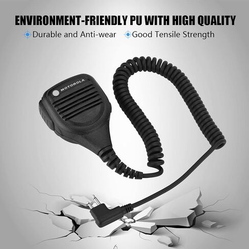 3.5mm Headphone Jack Speaker mic Walkie Talkie Radio Hand Microphone with Steel Belt Clip for , and Easy to Carry in Saudi Arabia