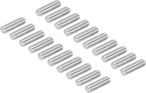 DMiotech 20 Pack M4 x 40mm Fully Threaded Rod 304 Stainless Steel Right Hand Threads Rod Bar Studs Clamps and U-Bolts in Saudi Arabia