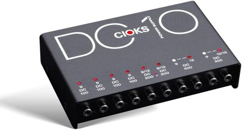 CIOKS DC10 Isolated Guitar Pedal Power Supply - 10-Output Bundle w/ 4X Strukture S6P48 Woven Right Angle Patch Cables and Liquid Audio Polishing Cloth in Saudi Arabia