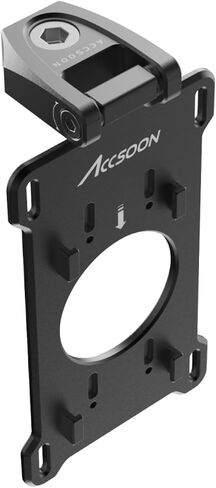لوحة محول Acccsoon iPad PowerCage، متوافقة مع لوحة محول البطارية NP-F/SeeMo 4K/SeeMo، حامل شاشة صغير مع تصميم لولبي 1/4 بوصة، زاوية قابلة للتعديل - تركيب سريع-ACC05 in Kuwait