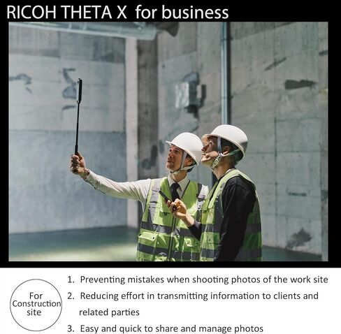 Ricoh Theta X 360 Degree Camera, High Resolution Image of approximate 60M, 5.7K 360, Touch Screen (Renewed) in Saudi Arabia