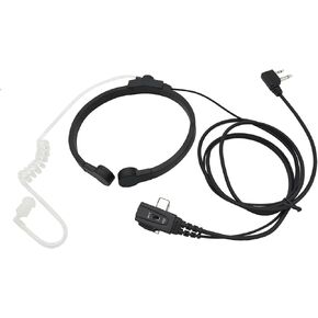 2 Pin VOX Throat Mic Headset Tactical Neck Bone Conduction Acoustic Earpiece for Midland GXT LXT GMRS 2-Prong Walkie Talkies