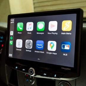 STINGER Chevy Silverado/GMC Sierra HEIGH10 10" Touch Screen Radio Dash Kit, Apple CarPlay, Android Auto, GPS Nav, Bluetooth, Sirius XM Ready, Not Compatible with Bose (Black - 2007-2013)