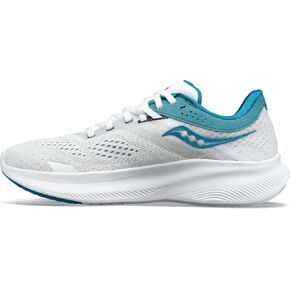 Saucony Women's Ride 16 Sneaker, BLUELIGHT/Black, 12 in Saudi Arabia