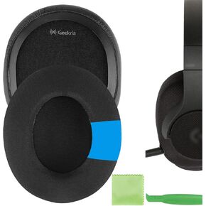 Geekria Sport Cooling Gel Replacement Ear Pads for Logitech G433, G233, GProX2 Headphones Ear Cushions, Headset Earpads, Ear Cups Cover Repair Parts (Black)