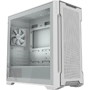 GIGABYTE C102 Glass ICE - White Mid Tower PC Gaming Case, Tempered Glass, PSU Shroud, 2X 120mm Fans (GB-C102GI)