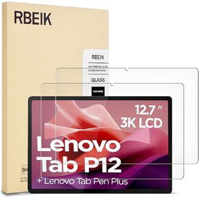 2PACK 9H صلابة الزجاج المقسى واقي الشاشة لجهاز Lenovo Tab P12 2023 12.7 بوصة اللوحي in Kuwait