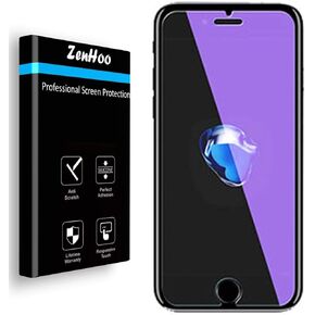 For iPhone SE 3 (2022), SE 2 (2020), iPhone 8, iPhone 7, Anti Blue Light [Eye Protection] Tempered Glass Screen Protector