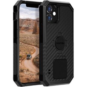 Rokform - iPhone 12 Case, iPhone 12 Pro Case, Rugged Series, Magnetic Protective Apple Gear, iPhone Cover with RokLock Twist Lock, Dual Magnet, Drop Tested Armor (Black)