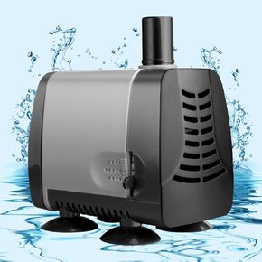 Mylivell 130GPH Submersible Water Pump, 6W Water Fountain Pump, Ultra Quiet Fountain Water Pump with 5ft Power Cord for Garden Fountain, Water Table, Waterfall, Fish Tank, Pond, Hydroponics