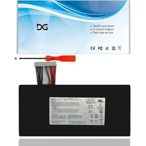 DGTECH New BTY-L77 Laptop Battery for MSI GT72 2QD 2QE 2PE 6QE GT72S 6QF 6QD GT72VR 6RD GT80 2QE 2QD 2QC GT80S 6QE Dominator WT72 6QK 2OL 2PE-022CN 2QD-1019XCN MS-1781 MS-1783 83.25Wh/7500mAh