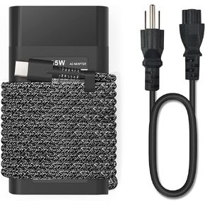 New Slim 65W USB C Laptop Charger,for HP Envy X360,HP Chromebook,HP Spectre X360, EliteBook X360,Elite X2, Zbook, ProBook,Elite X2, Zbook, ProBook,Travel Type C Power Cord Supply