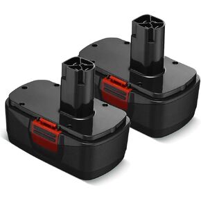 LUMSING 2Pack C-3 4800mAh Ni-Mh Replacement for Craftsman 19.2V Battery Compatible with Craftsman 19.2 Volt DieHard C-3 315.115410 315.11485 130279005 1323903 120235021 11375 11376 Cordless Tools