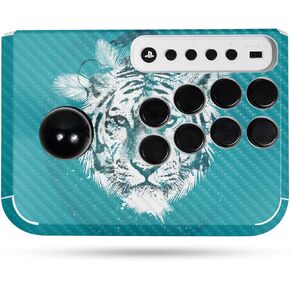 Carbon Fiber Gaming Skin Compatible with Hori Fighting Stick Mini (PS5, PS4, PC) - Astronaut - Premium 3M Vinyl Protective Wrap Decal Cover - Easy to Apply | Crafted in The USA by MightySkins