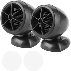 Car Tweeter, 1200W 12V Car Audio Tweeter Mini Horn Music Dome Loudspeaker for Car Audio System (Black)