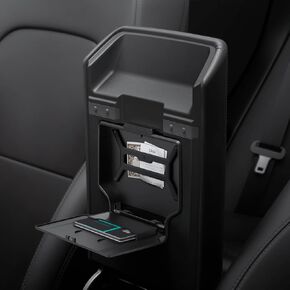 Spigen Center Console Organizer [Non-Slide] (Carbon Edition) Designed for Tesla Model 3 2024 Refresh (Highland)