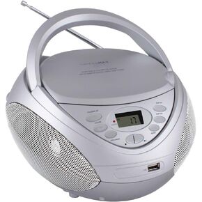 HANNLOMAX HX-326CD Portable CD/MP3 Player, AM/FM Radio, USB Port for MP3 Playback Aux-in (Purple)