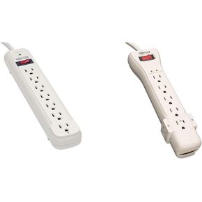 Tripp Lite 7 Outlet Surge Protector Power Strip, Extra Long 12ft Cord, Black, & Dollar 25,000 Insurance (TLP712B)
