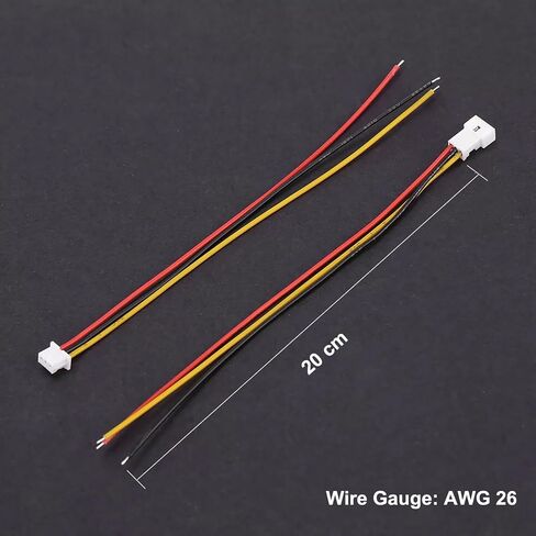 JST ZH 1.5mm 4 Pin Connector,20 PCS Male Plug and 20 PCS Female Socket, Micro Wire Connectors with 200mm Extension Cable AWG 26 in Saudi Arabia