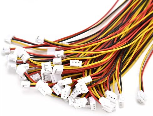 JST ZH 1.5mm 4 Pin Connector,20 PCS Male Plug and 20 PCS Female Socket, Micro Wire Connectors with 200mm Extension Cable AWG 26 in Saudi Arabia