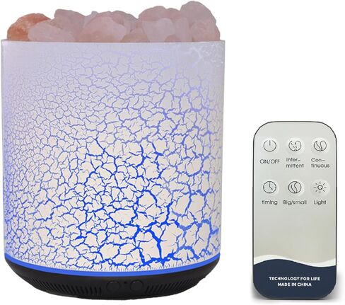 موزع روائح الزيوت العطرية العطرية اللطيفة بوعاء 400 مل، موزع روائح علاجية بالموجات فوق الصوتية، أضواء LED ملونة، 3 في 1، رذاذ بارد، إيقاف تلقائي، حبيبات خشبية in Kuwait