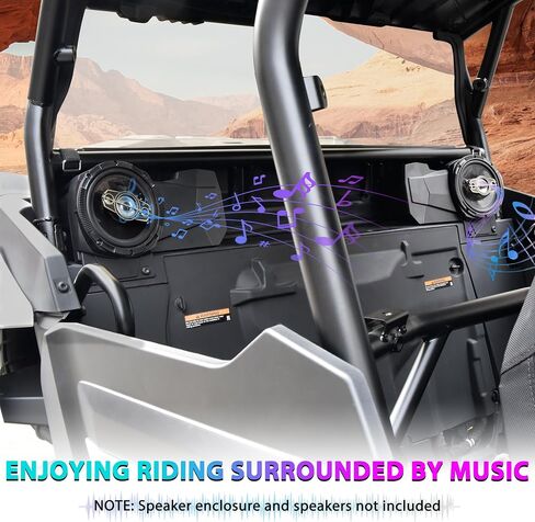 دعامات محول مكبر الصوت لـ Polaris RZR XP 1000/XP 4 1000 2024، المقعد الخلفي 6.5 بوصة محول مكبر الصوت يتصاعد بين قوسين لملحقات Polaris RZR XP 1000/ XP 4 1000 2024 (قطعتان) in Saudi Arabia
