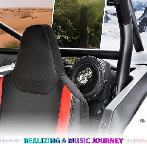 دعامات محول مكبر الصوت لـ Polaris RZR XP 1000/XP 4 1000 2024، المقعد الخلفي 6.5 بوصة محول مكبر الصوت يتصاعد بين قوسين لملحقات Polaris RZR XP 1000/ XP 4 1000 2024 (قطعتان) in Saudi Arabia
