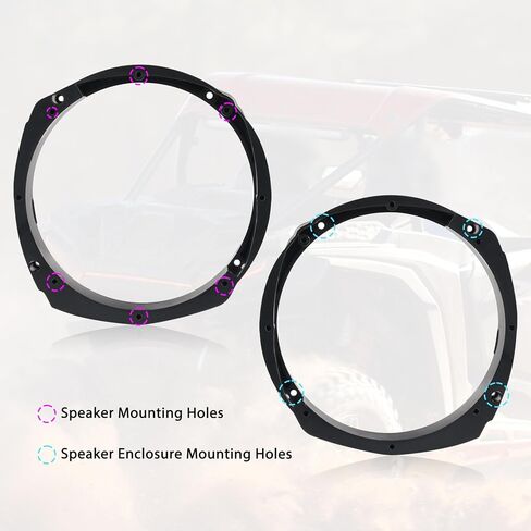 دعامات محول مكبر الصوت لـ Polaris RZR XP 1000/XP 4 1000 2024، المقعد الخلفي 6.5 بوصة محول مكبر الصوت يتصاعد بين قوسين لملحقات Polaris RZR XP 1000/ XP 4 1000 2024 (قطعتان) in Saudi Arabia