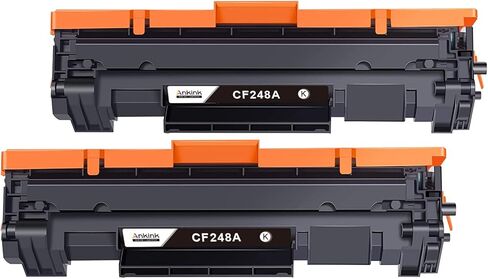 خرطوشة حبر بديلة متوافقة مع Ankink لطابعة HP 48A CF248A لـ Pro M15w M15a M16w M16a MFP M29w M29a M28w M28a، عبوة من قطعتين، أسود in Kuwait