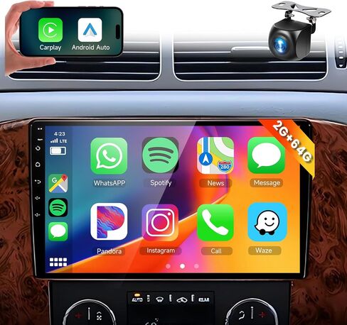 2G+64G Car Radio for Chevy Silverado Yukon Chevrolet Buick, 8 inch Android Touch Screen Stereo, GPS Navi/Carplay/Android Auto/1080P/SWC/Bluetooth AHD Backup Camera MIC in Saudi Arabia