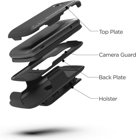 Encased DuraClip for TCL MyFlip 2 / Alcatel MyFlip 2 Belt Clip Case, Slim-Fit Phone Cover with Holster (A406DL) in Saudi Arabia