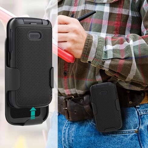 Encased DuraClip for TCL MyFlip 2 / Alcatel MyFlip 2 Belt Clip Case, Slim-Fit Phone Cover with Holster (A406DL) in Saudi Arabia