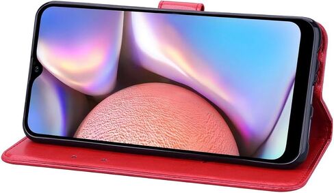 for Samsung Galaxy A32 5g Case Wallet,Galaxy A32 5G Phone Wallet Case for Women Leather Magnetic Closure Kickstand Flip Case Cover for Samsung Galaxy A32 5G (Floral-Red) in Saudi Arabia