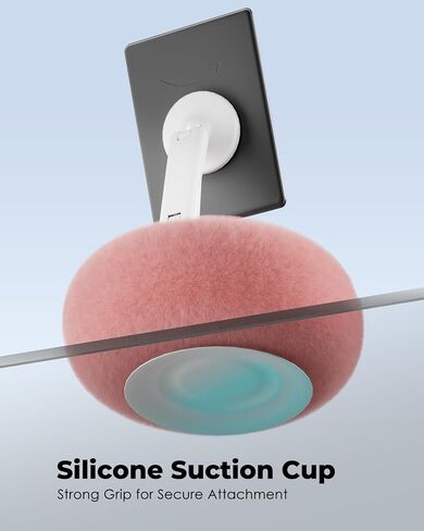 Viozon Phone Holder for Bed, Magnetic Pillow Stand, Compatible with 4-7" Phone/Kindle with Small Storage, Removable Suction Base for Stability, Idea for Kindle Reading and Video Watching On Bed,Pink in Kuwait