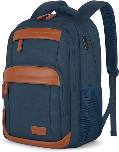 VSNOON Laptop Backpack for Men Women, Travel Laptop Backpacks with USB A & C Charging Port, Water Resistant School Backpack Computer Bag for Men, 15.6 Inch Laptop Bag for Work Business, Black in Saudi Arabia