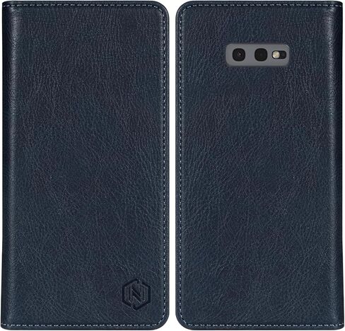 حافظة محفظة لهاتف سامسونج جالاكسي S10 بلس مع [حجب RFID] فتحة للبطاقات وحامل مغناطيسي قوي قابل للطي من الجلد حافظة هاتف واقية لهاتف سامسونج جالاكسي S10 بلس (6.4 بوصة - أسود) in Kuwait