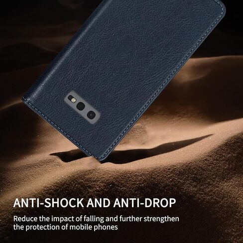 حافظة محفظة لهاتف سامسونج جالاكسي S10 بلس مع [حجب RFID] فتحة للبطاقات وحامل مغناطيسي قوي قابل للطي من الجلد حافظة هاتف واقية لهاتف سامسونج جالاكسي S10 بلس (6.4 بوصة - أسود) in Kuwait