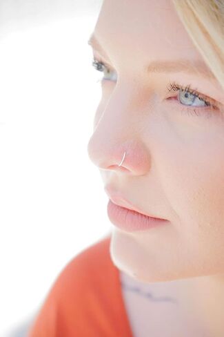 20g Nose Ring 14k Gold Filled | 20 Gauge Size 6-7mm | Slightly Adjustable Piercing Hoop Jewelry 6 mm - 7 mm in Saudi Arabia