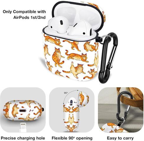 WIRESTER لـ Airpods Case Earpod Case Cover Girls Women تصميم جلد واقي مع سلسلة مفاتيح متوافقة مع Apple AirPods 1st 2nd Generation Charging Case - Ocean Sea Turtles in Kuwait