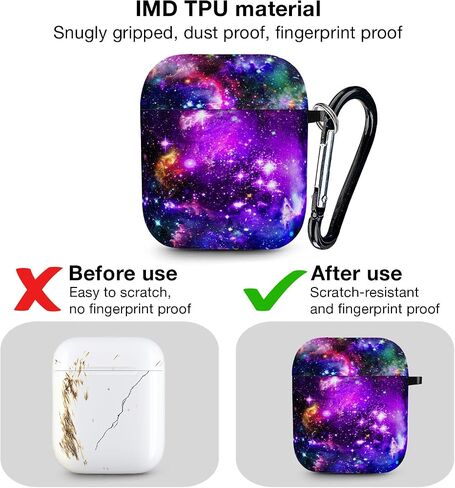 WIRESTER لـ Airpods Case Earpod Case Cover Girls Women تصميم جلد واقي مع سلسلة مفاتيح متوافقة مع Apple AirPods 1st 2nd Generation Charging Case - Ocean Sea Turtles in Kuwait