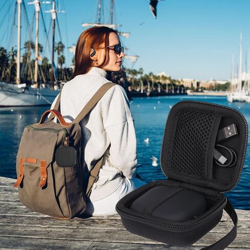 حافظة سماعات أذن صلبة من Aenllosi لسماعات الرأس SHOKZ/AfterShokz OpenFit True Wireless Bluetooth، مع غطاء سيليكون مضاد للخدش لكامل الجسم لسماعات الأذن SHOKZ Open Fit (أسود، الحافظة فقط) in Saudi Arabia