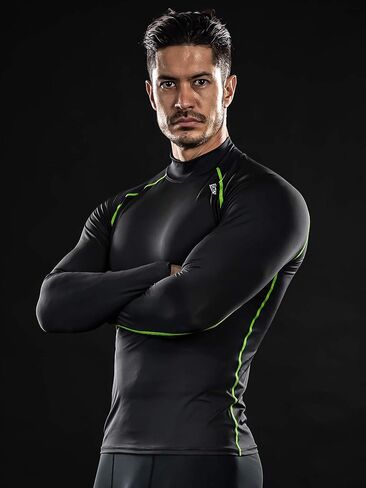 قمصان DRSKIN الرجالية 4، 3، 1 المضغوطة، بأكمام طويلة، رياضية رياضية للجري، نشطة، سريعة الجفاف in Kuwait