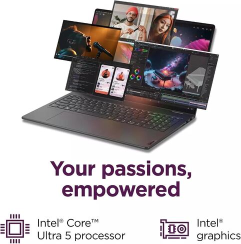 Lenovo Yoga 7i 2-in-1 Business Laptop, 16" 2K Touch screen, Intel Ultra 5 125U, 16GB RAM, 512GB SSD, Backlit KB, Fingerprint Reader, Wi-Fi 6E, Windows 11 Pro, MS Office Lifetime License & Gmaing mouse in Saudi Arabia