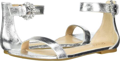 Jewel Badgley Mischka Women's Liv Flat Sandal in Saudi Arabia