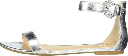 Jewel Badgley Mischka Women's Liv Flat Sandal in Saudi Arabia