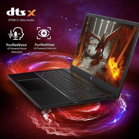 acer 2024 Nitro V 15 Gaming Laptop, 15.6" FHD 144Hz IPS Display, Intel 13th Gen i7-13620H Up to 4.90 GHz, GeForce RTX 4060, 64GB DDR5, 2TB SSD, Backlit Keyboard, Wi-Fi 6, Windows 11 Pro, with Brush in Saudi Arabia