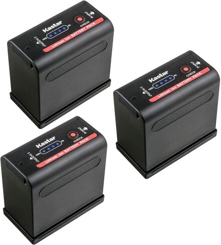 Kastar 3-Pack BP-980GPRO Battery 7.4V 8700mAh Replacement for Canon BP-980G PRO, BP-970 BP-970G BP-975, BP-945 BP-950 BP-950G BP-955, BP-930 BP-935, BP-925, BP-911 BP-911K BP-914 BP-915 Battery in Saudi Arabia